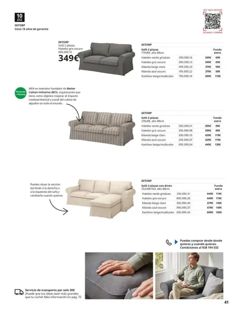 Ofertas de IKEA España de 2 septiembre a 31 enero 2026 Catálogo Sofás - Página 41