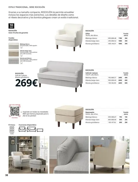 Ofertas de IKEA España de 2 septiembre a 31 enero 2026 Catálogo Sofás - Página 38