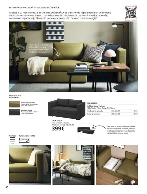 Ofertas de IKEA España de 2 septiembre a 31 enero 2026 Catálogo Sofás - Página 54