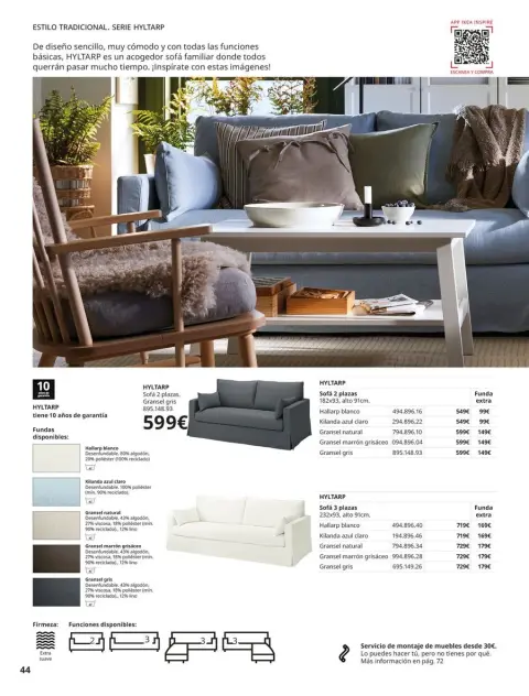 Ofertas de IKEA España de 2 septiembre a 31 enero 2026 Catálogo Sofás - Página 44