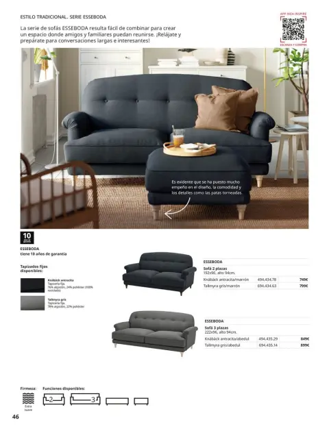 Ofertas de IKEA España de 2 septiembre a 31 enero 2026 Catálogo Sofás - Página 46