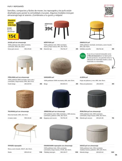 Ofertas de IKEA España de 2 septiembre a 31 enero 2026 Catálogo Sofás - Página 71
