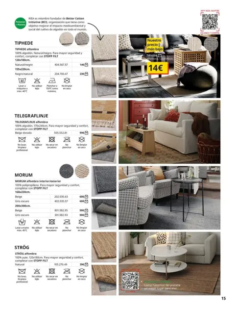Ofertas de IKEA España de 2 septiembre a 31 enero 2026 Catálogo Alfombras - Página 15