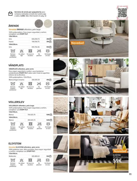 Ofertas de IKEA España de 2 septiembre a 31 enero 2026 Catálogo Alfombras - Página 11