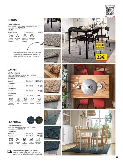 Ofertas de IKEA España de 2 septiembre a 31 enero 2026 Catálogo Alfombras - Página 27
