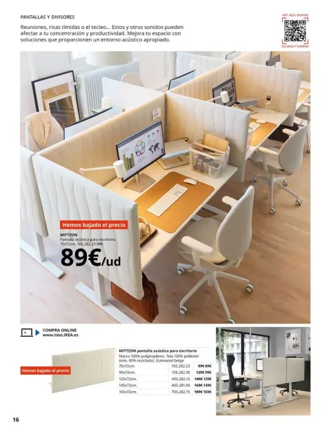 Ofertas de IKEA España de 16 septiembre a 31 enero 2026 Catálogo Oficina profesional - Página 16