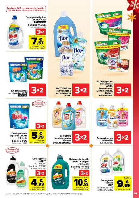 Ofertas de Carrefour España de 29 diciembre a 14 enero 2026 Ofertas 3x2 - Página 59