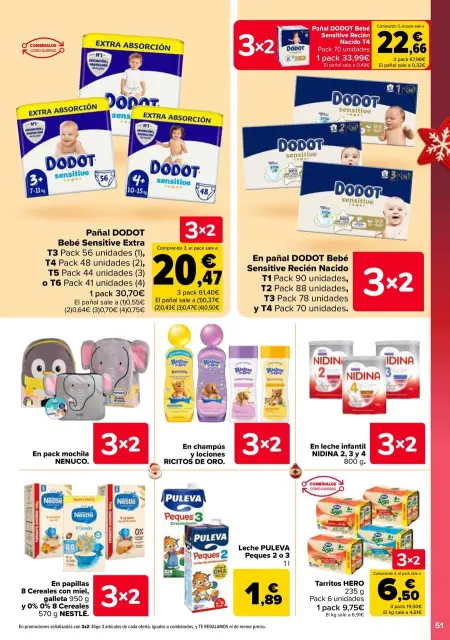 Ofertas de Carrefour España de 29 diciembre a 14 enero 2026 Ofertas 3x2 - Página 51