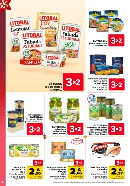 Ofertas de Carrefour España de 29 diciembre a 14 enero 2026 Ofertas 3x2 - Página 28
