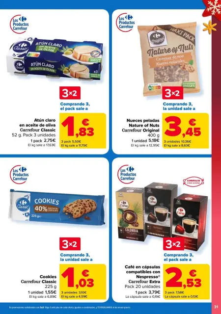 Ofertas de Carrefour España de 29 diciembre a 14 enero 2026 Ofertas 3x2 - Página 31