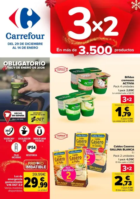 Ofertas de Carrefour España de 29 diciembre a 14 enero 2026 Ofertas 3x2 - Página 1