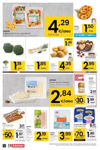 Ofertas de Eroski España de 5 a 13 enero 2026 2ª unidad -70% - Página 2