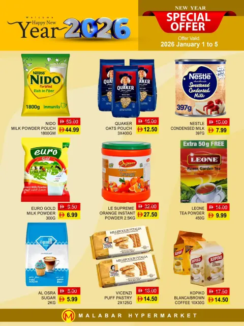 Ofertas de Hipermercado Malabar Emiratos Árabes Unidos de 1 a 5 enero 2026 Ofertas de Feliz Año Nuevo - Página 9
