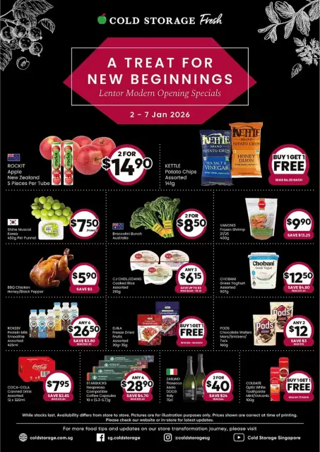 Cold Storage Singapore Offers from 2 to 7 January 2026 Lentor Opening Specials - Page 1