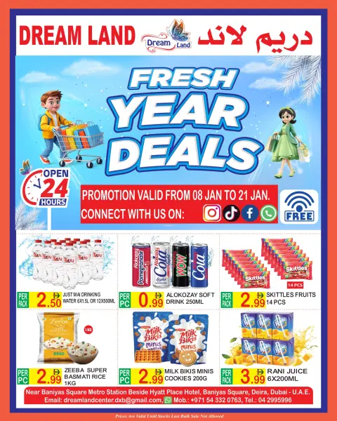 Dream Land supermarket UAE Offers from 8 to 21 January 2026 New Year Offers - Page 1