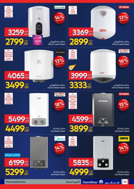 Carrefour Egypt Offers from 11 to 18 January 2026 Carrefour Anniversary Offers for Electrical Appliances - Page 52