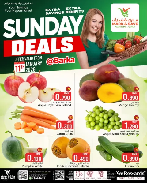 Mark & Save  Barka  Offers Sunday 11 January Sunday Bazaar Offers - Page 1