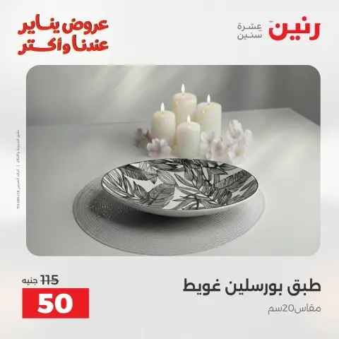 Raneen Egypt Offers Monday 12 January The biggest discounts on individual porcelain plates and bowls - Page 11