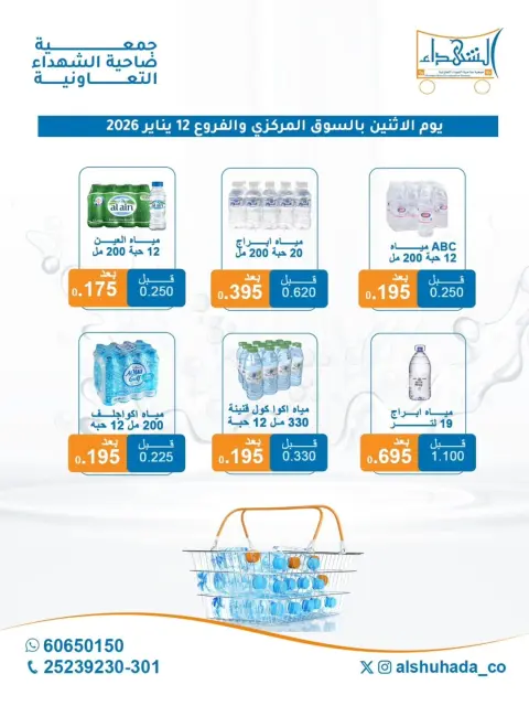 Ofertas de Cooperativa Al Shuhada Kuwait lunes 12 enero Oferta semanal de agua - Página 2