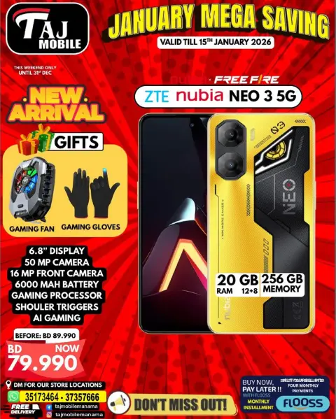 Ofertas de Taj Móviles Bahréin de 9 a 15 enero 2026 Ahorros de Enero - Página 45