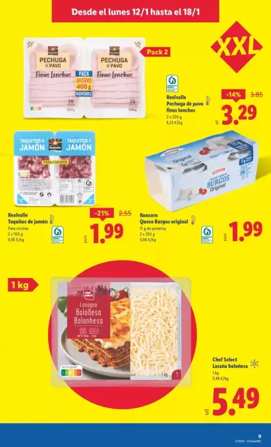 Ofertas de Lidl España de 12 a 18 enero 2026 Ofertas XXL - Página 9