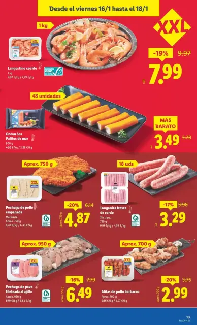 Ofertas de Lidl España de 12 a 18 enero 2026 Ofertas XXL - Página 19