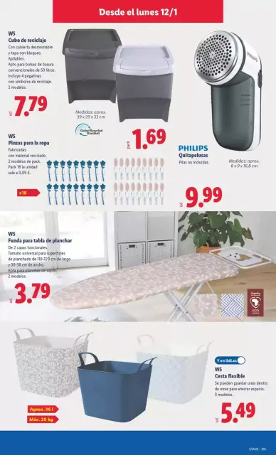 Ofertas de Lidl España de 12 a 18 enero 2026 Ofertas de bazar - Página 9