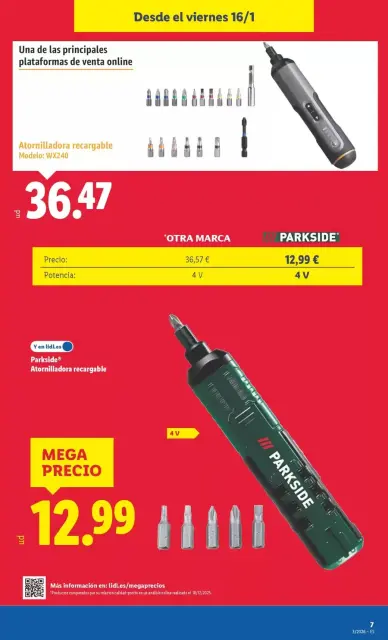 Ofertas de Lidl España de 12 a 18 enero 2026 Ofertas de bazar - Página 15