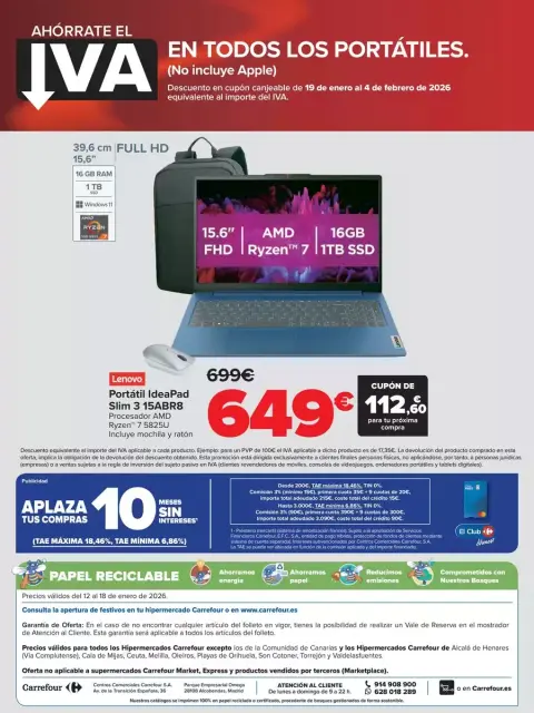 Ofertas de Carrefour España de 12 a 18 enero 2026 Ahorrate el IVA - Página 17