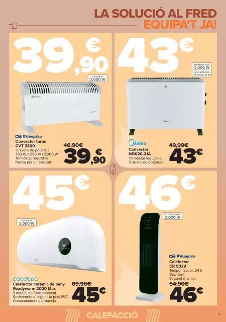 Ofertas de Carrefour España de 5 a 19 enero 2026 Calefacción Ofertas - Página 3