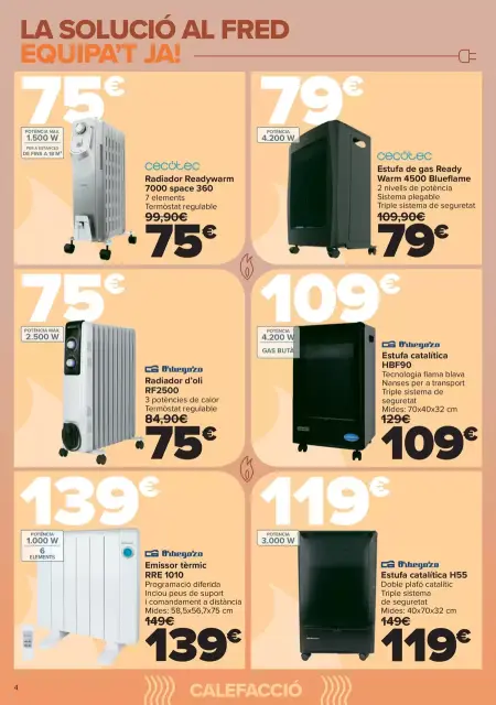 Ofertas de Carrefour España de 5 a 19 enero 2026 Calefacción Ofertas - Página 4