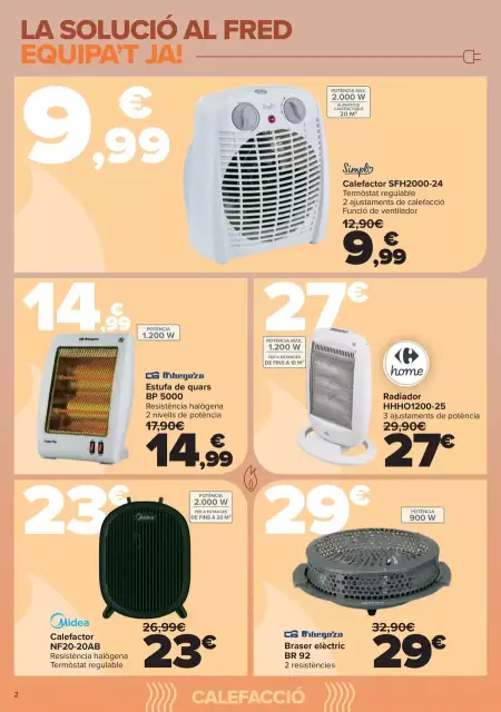 Ofertas de Carrefour España de 5 a 19 enero 2026 Calefacción Ofertas - Página 2