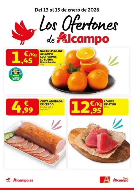 Ofertas de Alcampo España de 13 a 15 enero 2026 Los Ofertones - Página 1