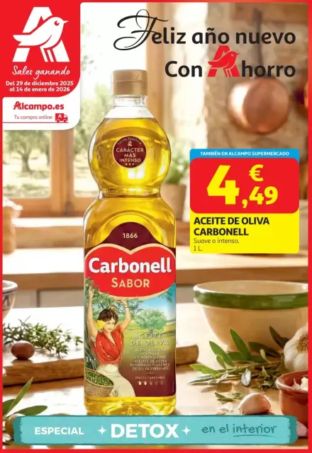 Ofertas de Alcampo España de 6 a 14 enero 2026 Feliz Año Nuevo con Ahorro - Página 1