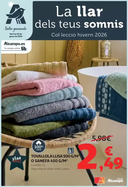 Ofertas de Alcampo España de 9 a 25 enero 2026 La Llar Dels Teus Somnis - Página 1
