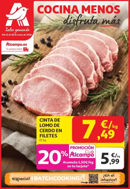 Ofertas de Alcampo España de 15 a 28 enero 2026 Cocina Menos, Disfruta Más - Página 1