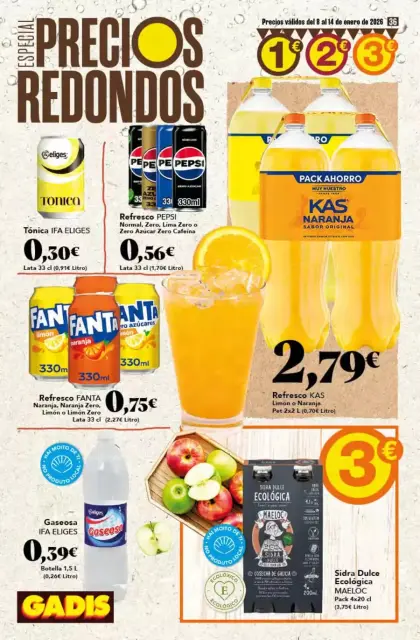 Ofertas de GADIS España de 8 a 14 enero 2026 Especial Precios Redondos - Página 36