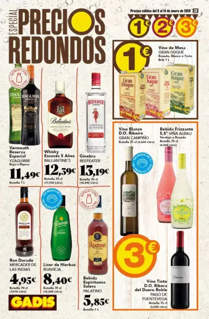 Ofertas de GADIS España de 8 a 14 enero 2026 Especial Precios Redondos - Página 38