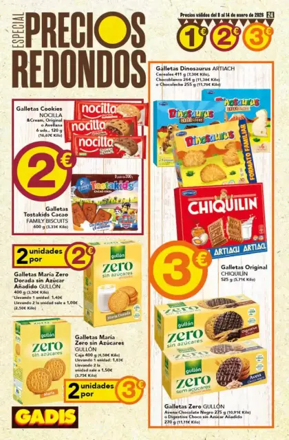 Ofertas de GADIS España de 8 a 14 enero 2026 Especial Precios Redondos - Página 24
