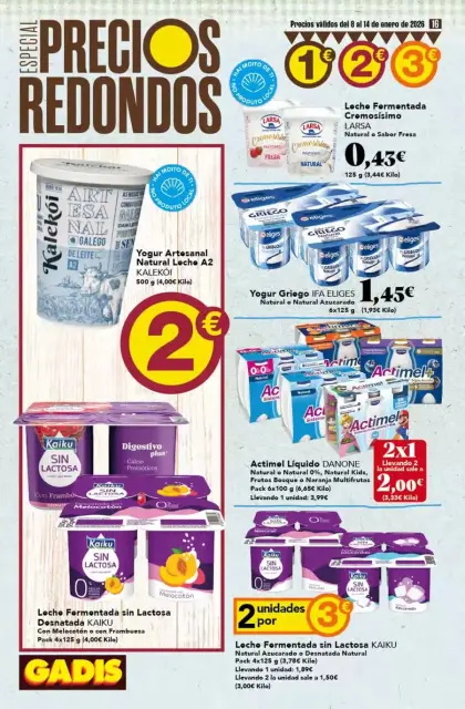 Ofertas de GADIS España de 8 a 14 enero 2026 Especial Precios Redondos - Página 16