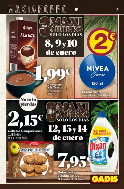 Ofertas de GADIS España de 8 a 14 enero 2026 Especial Precios Redondos - Página 3