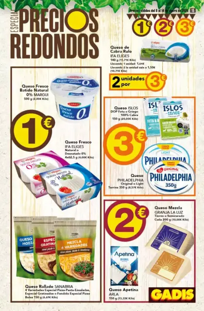 Ofertas de GADIS España de 8 a 14 enero 2026 Especial Precios Redondos - Página 15