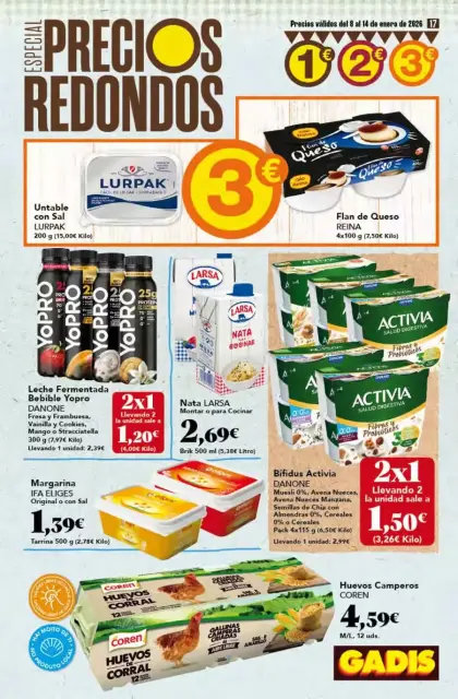 Ofertas de GADIS España de 8 a 14 enero 2026 Especial Precios Redondos - Página 17