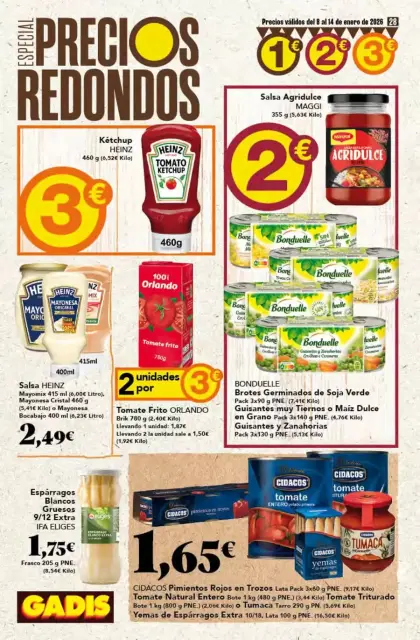 Ofertas de GADIS España de 8 a 14 enero 2026 Especial Precios Redondos - Página 28