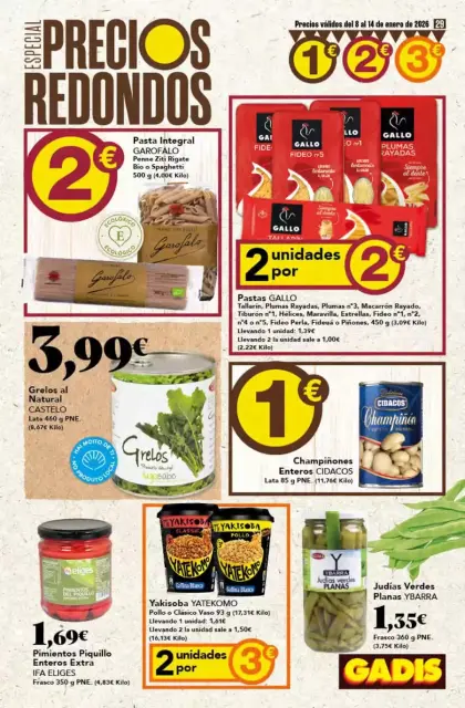 Ofertas de GADIS España de 8 a 14 enero 2026 Especial Precios Redondos - Página 29