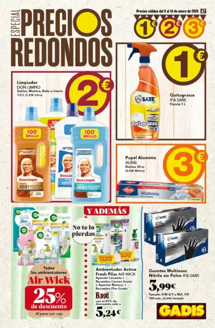 Ofertas de GADIS España de 8 a 14 enero 2026 Especial Precios Redondos - Página 47