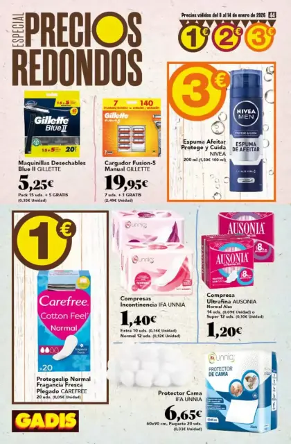 Ofertas de GADIS España de 8 a 14 enero 2026 Especial Precios Redondos - Página 44