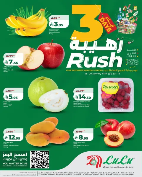 Lulu  Eastern Province  Offers from 18 to 20 January 3 Days Awesome Offers - Page 1