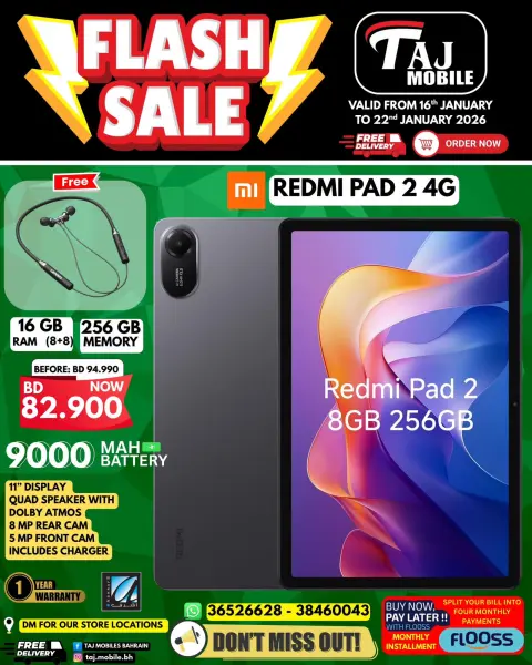 Offres Mobiles Taj Bahrein de 16 à 22 janvier 2026 vente Flash - Page 57