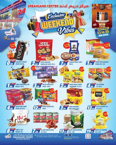 Offres supermarché Dream Land Émirats arabes unis de 23 à 25 janvier 2026 Offres week-end - Page 1